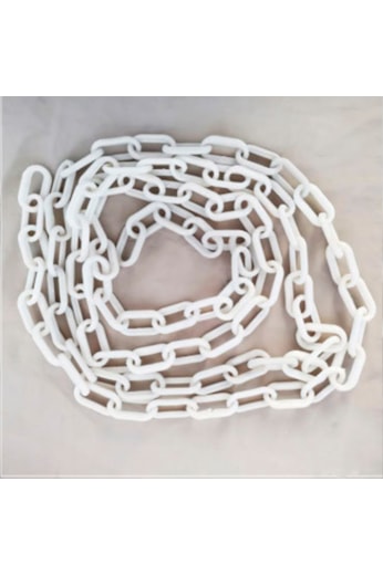 10 Metros Corrente Branco Elo Pequeno Sinalização