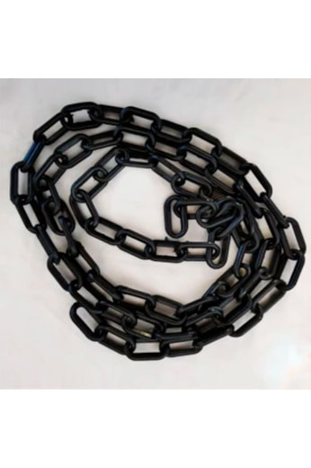 10 Metros Corrente Preto Elo Pequeno Sinalização