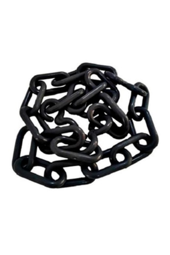 10 Metros Corrente Preto Elo Pequeno Sinalização