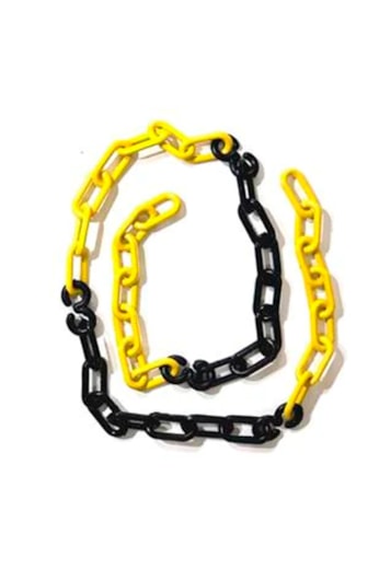 10 Metros Corrente Zebrada Elo Pequeno Sinalização