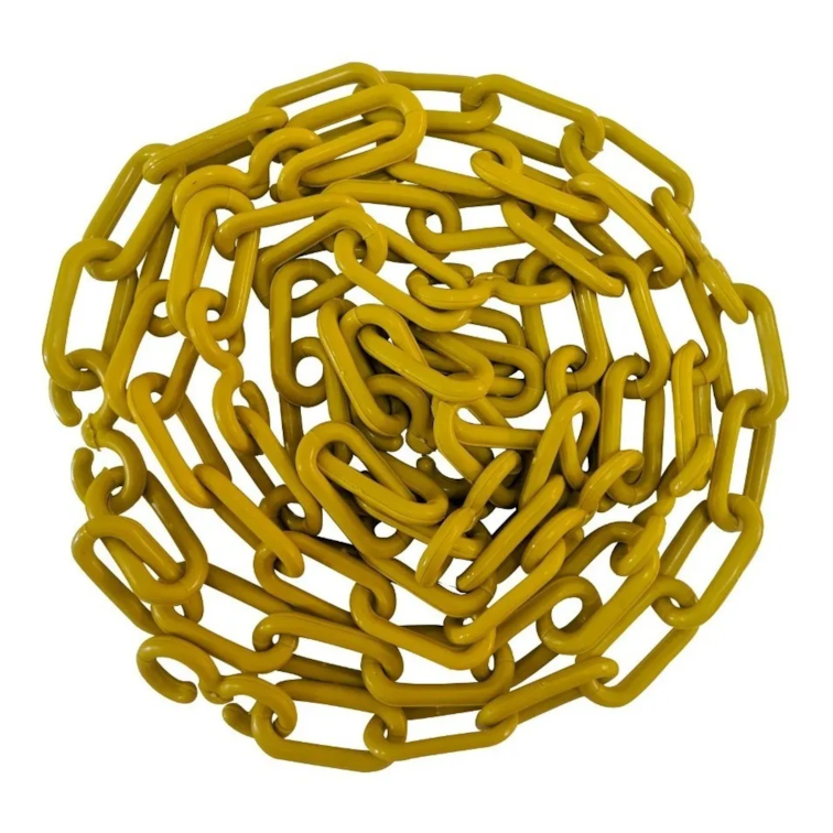 10 Mt Corrente Plástica Isola Calha Chuva Elo P Amarela