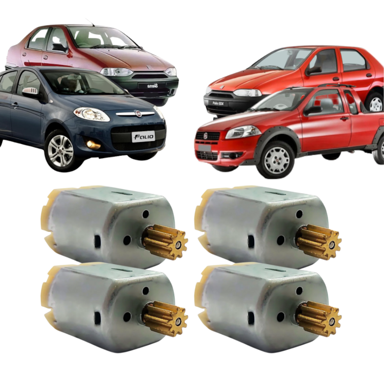 4 Motores Fechadura Trava Elétrica Palio Weekend de 96 a 16