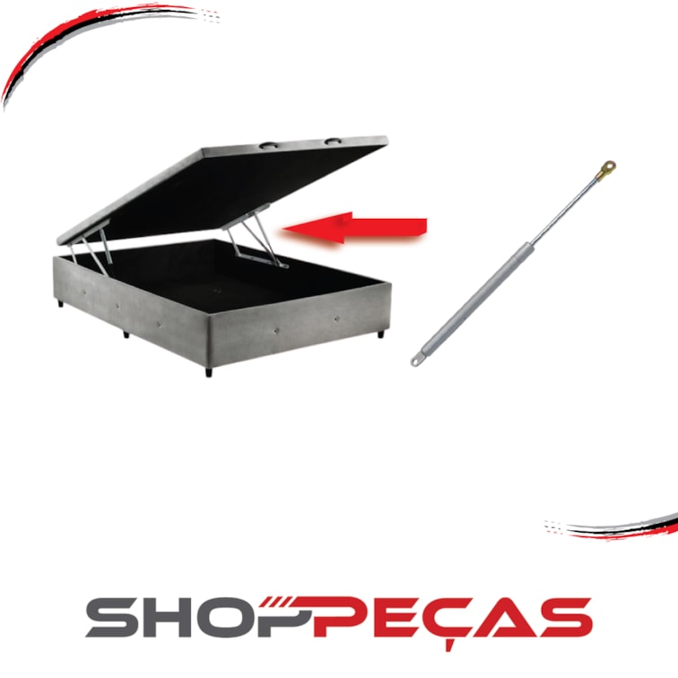 Amortecedor Para Cama Box Bau 44,5 cm X 27,5 cm Carga 85 Kg