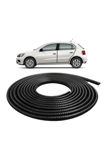 Borracha Couro Cobra Proteção Da Porta 7X14 Gol 04 A 15 10M