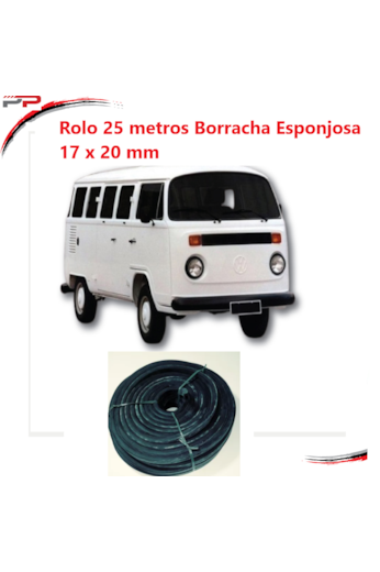 Borracha Da Porta Alta Com Furo Kombi 57 A 74 Rolo 50 mts