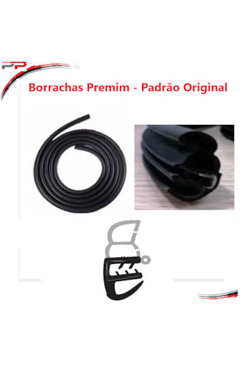 Borracha Da Porta Corsa Celta Prisma Todos - Padrão Original