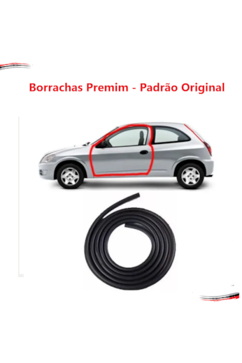 Borracha Da Porta Corsa Celta Prisma Todos - Padrão Original