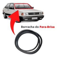 Borracha Do Parabrisa Vidro Dianteiro Voyage 1981 Até 1996
