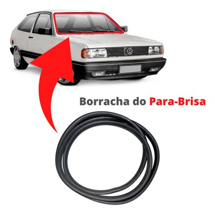 Borracha Do Parabrisa Vidro Dianteiro Voyage 1981 Até 1996