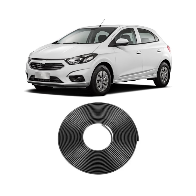 Borracha Protetora Borda Porta Preta Prisma 4 Porta 10m 7x14