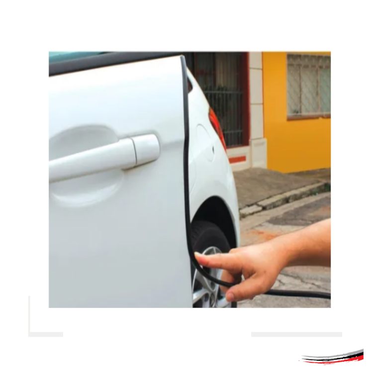 Borracha Protetora Borda Portas Carro Universal 5 m Branca
