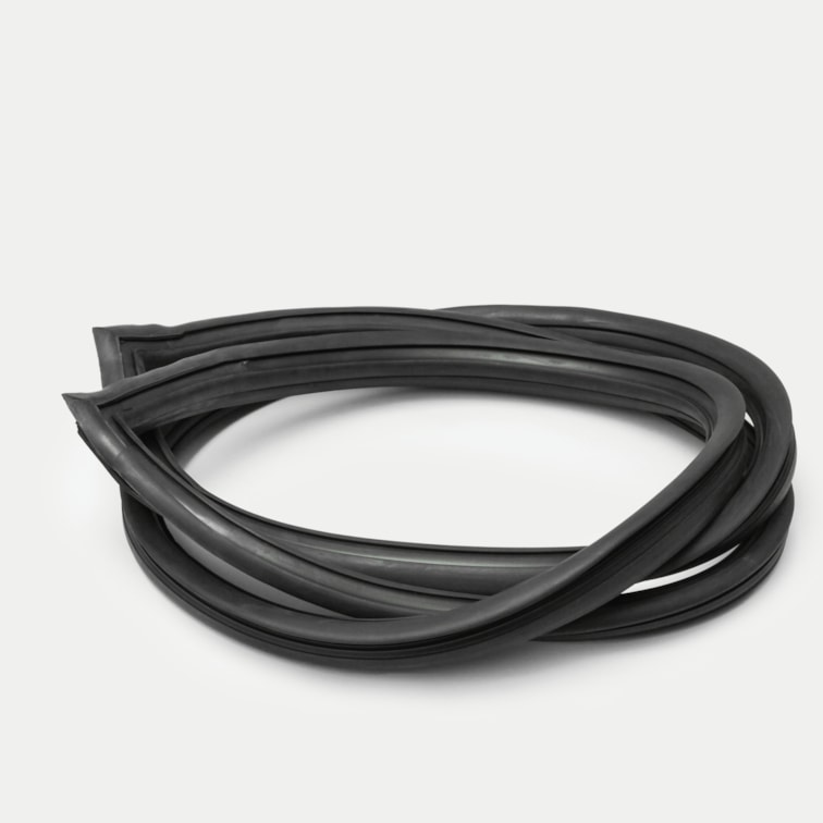 Borrachas Do Vigia C/rasgo P/friso Plast Opala 68 A 92 2pts