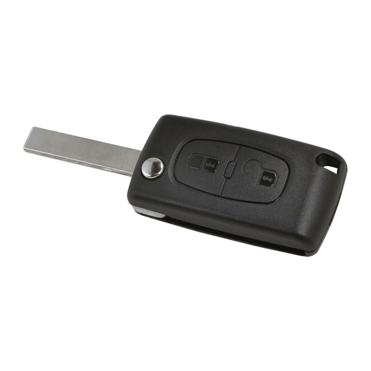 Chave Canivete Oca 2 Botões Citroen Aloj P/ Transponder