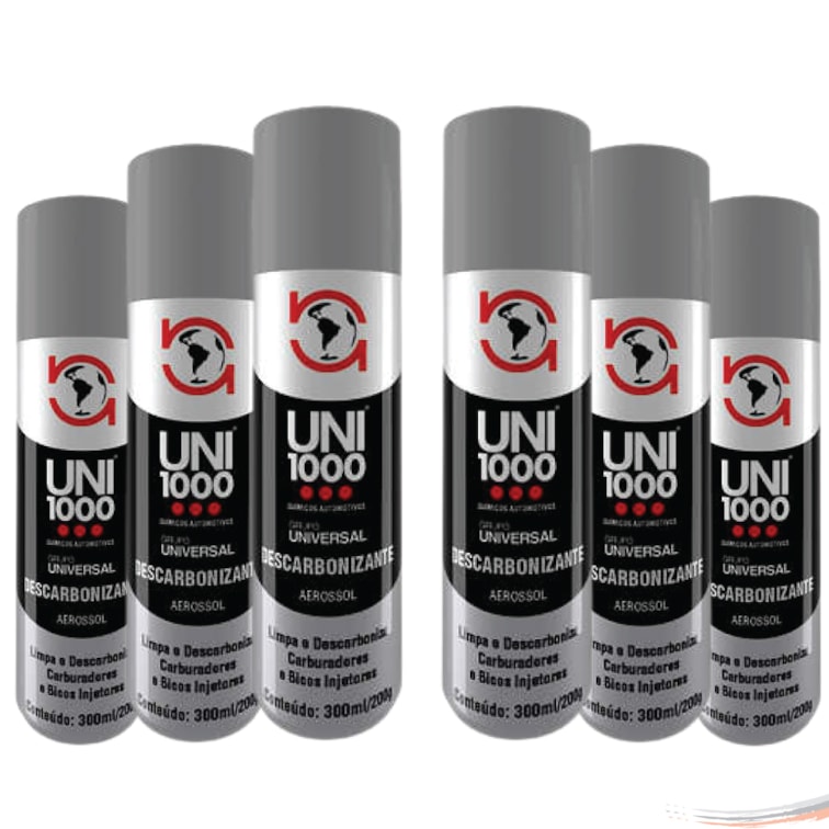 Descarbonizante Limpa Bicos Injetores e Carburadores 6 Unid