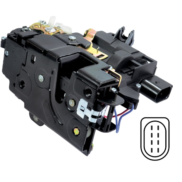 Fechadura Elétrica Porta Diant Esq Golf 98-06 Passat 96-00