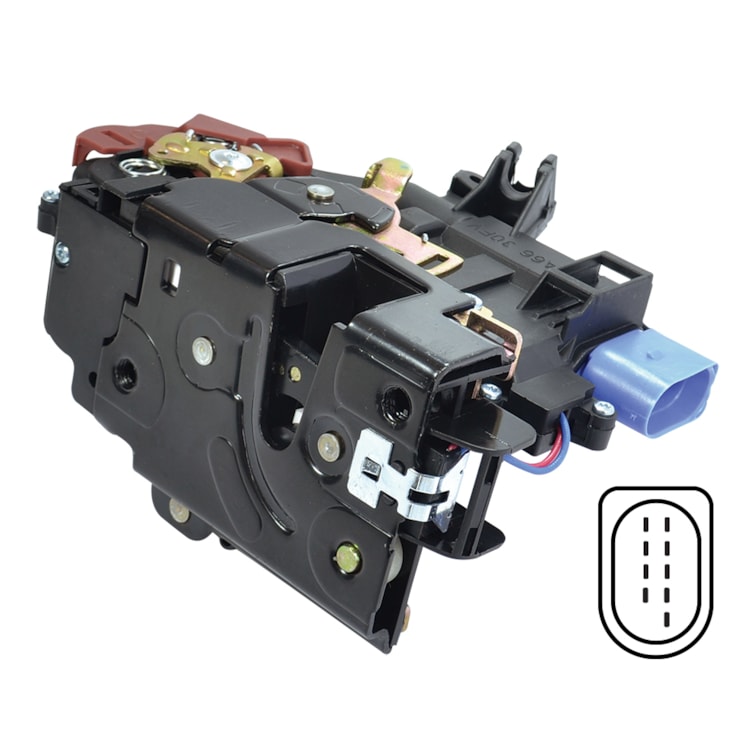 Fechadura Elétrica Porta Diant Esq Jetta 2006-2011