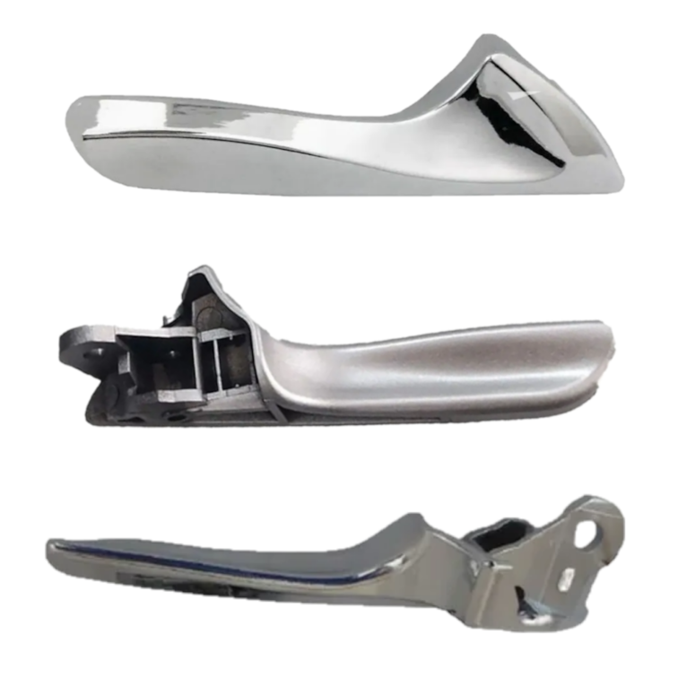 Gatilho Interno HB20 E HB20S 2009 A 2012 Maçaneta Prata Porta Dianteira E Traseira Lado Direito