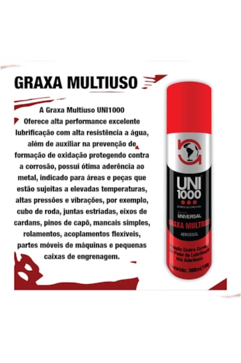 Graxa Spray Lubrificante Multiuso Universal Alta Aderência