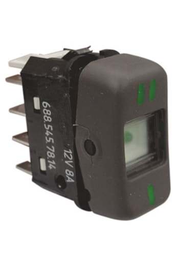 Interruptor Tecla 12v Marrom Mercedes Ônibus Após 88