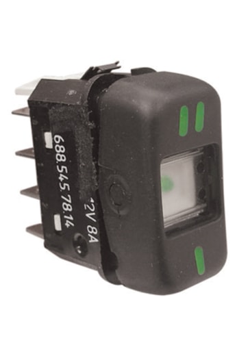 Interruptor Tecla (12v) Preta Mercedes Caminhões Após 88