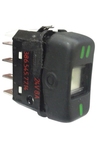 Interruptor Tecla Preta 24v Mercedes Ônibus Após 88