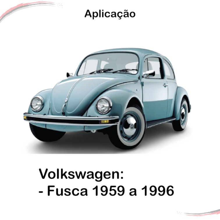 Jogo Par de Borrachas do Quebra-Vento Fusca 1959 a 1996