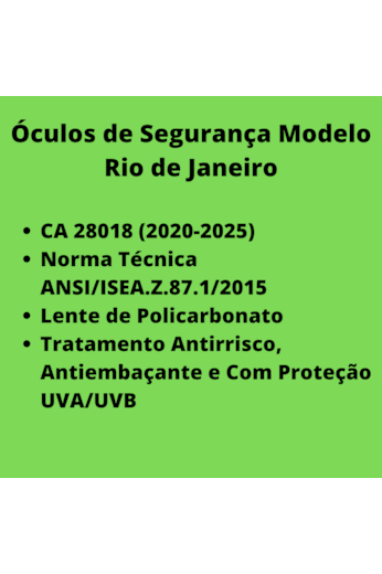 Kit 10 óculos Protetor Imperial Epi Verde Haste Regulagem CA