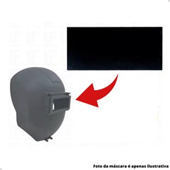 Kit 100 Lente Escura Mascara Solda Retangular Tonalidade 10
