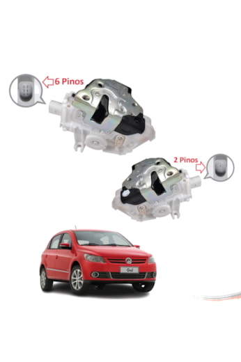 Kit 2 Fechaduras Elétricas Dianteiras Gol Voyage G5 08 a 12