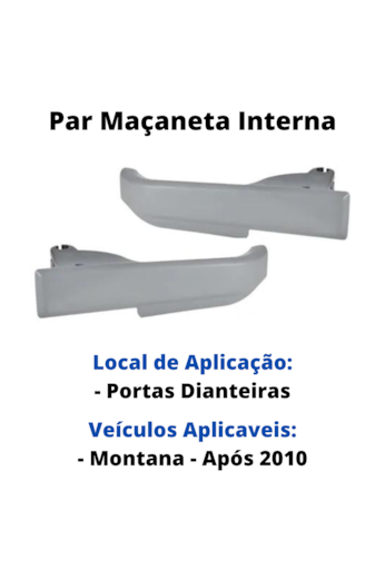 Kit 2 Macanetas Interna Porta Diant Tra Montana 2009 A 2014