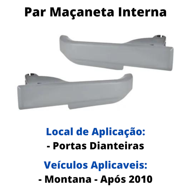 Kit 2 Macanetas Interna Porta Diant Tra Montana 2009 A 2014