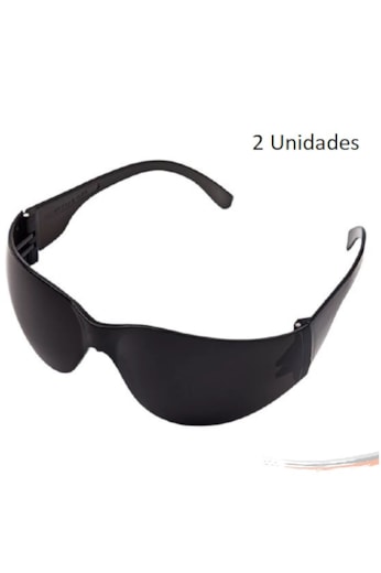 Kit 2 óculos EPI Proteção Segurança Modelo Croma Fumê CA
