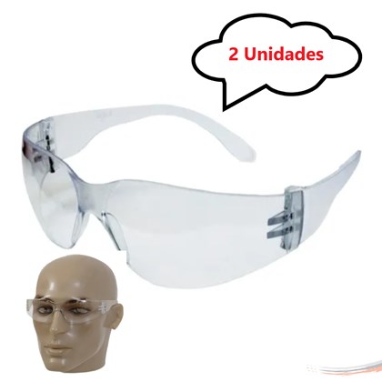 Kit 2 óculos Proteção Segurança Para Manutenção Em Geral CA