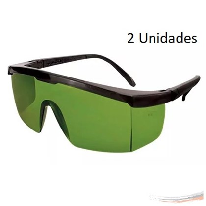 Kit 2 óculos Protetor Imperial Epi Verde Haste Regulagem CA
