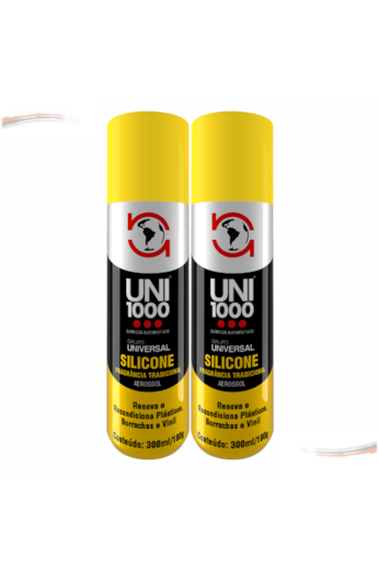 Kit 2 Silicone Spray Lubrifica Alta Performance Carro Novo