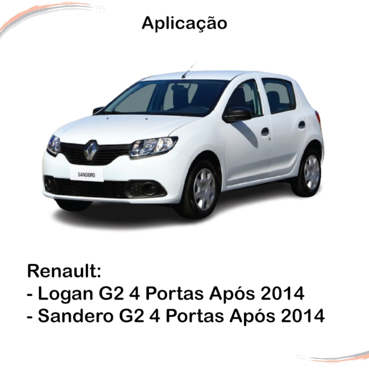 Kit 3 Maçanetas Internas - Sandero Logan Apos 14