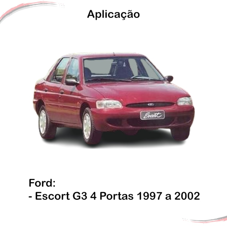 Kit 4 Fechaduras Pré Elétrica Escort G3 4 Portas 1997 a 2002