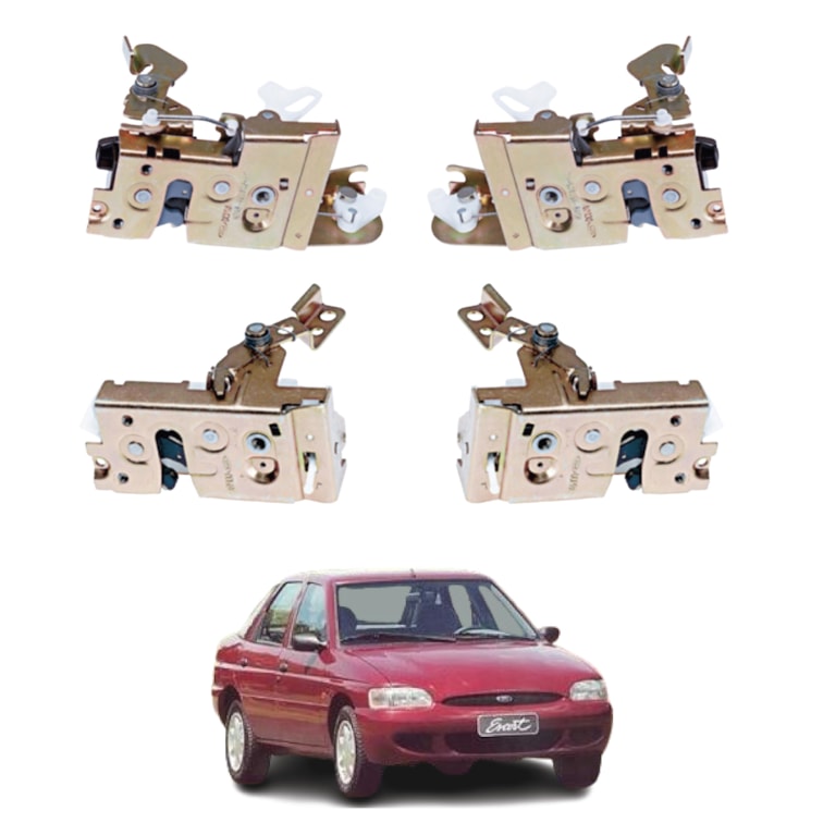 Kit 4 Fechaduras Pré Elétrica Escort G3 4 Portas 1997 a 2002