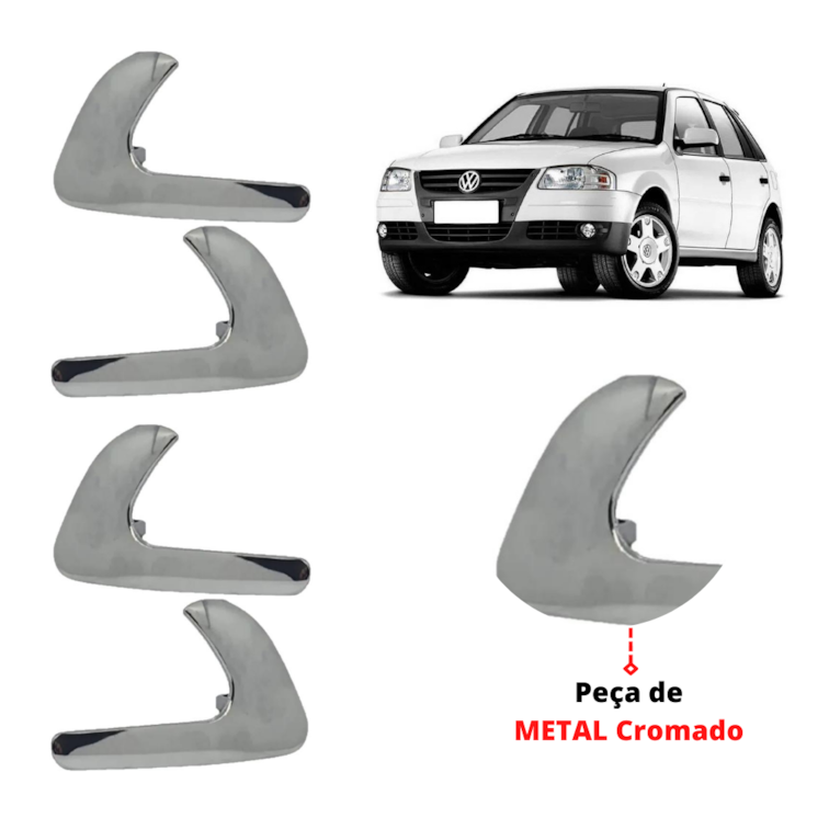 kit 4 gatilho da maçaneta interna puxador alavanca gol g2 g3