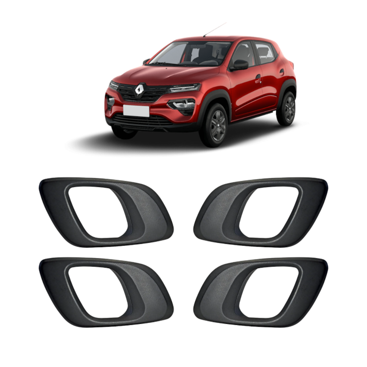Kit 4 Maçaneta Interna Gatilho Puxador Kwid 2020 2021 2022