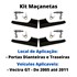 Kit 4 Maçaneta Interna Preta Gatilho Todas Portas Vectra GT 05 a 11