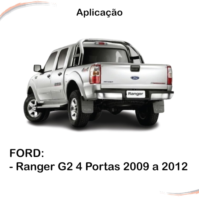 Kit 4 Maçanetas Externas Preto Ranger G2 4 Portas 09 a 12