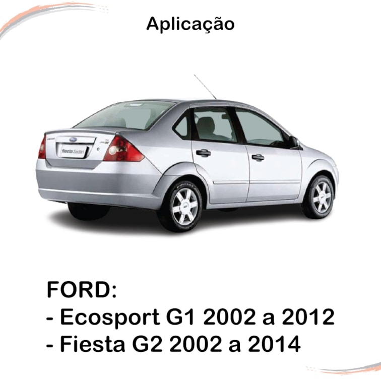 Kit 4 Maçanetas Extr Completo C/ Chave Fiesta G2 02 a 14