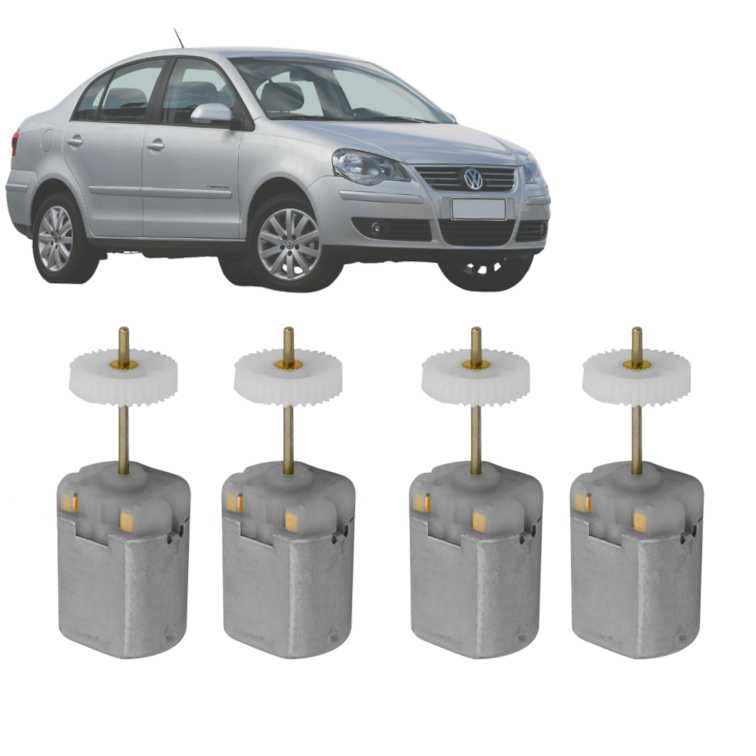 Kit 4 Motorzinho Trava Fechadura Elétrica Polo Golf Após 01