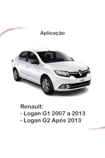 Kit 4 Pestanas Externas Renault Logan G1 G2 2007 a 2021