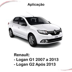 Kit 4 Pestanas Externas Renault Logan G1 G2 2007 a 2021