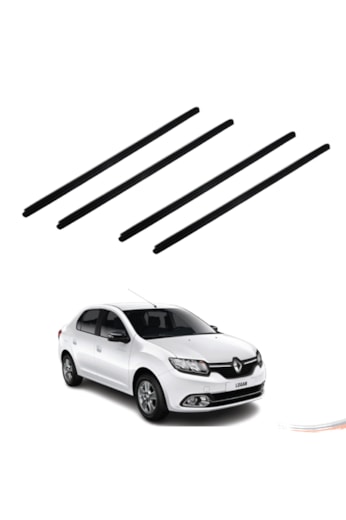 Kit 4 Pestanas Externas Renault Logan G1 G2 2007 a 2021