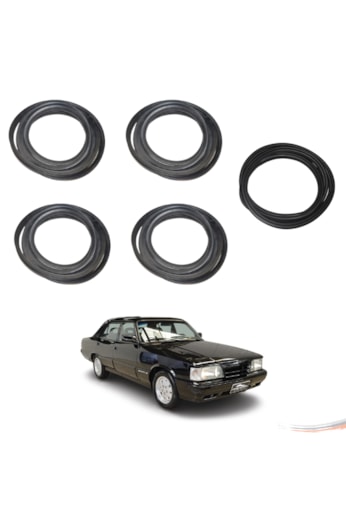 Kit Borrachas Porta e Porta-Malas Opala até 92 4 Portas