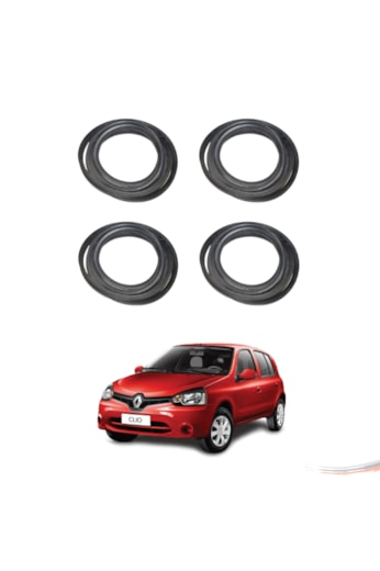 Kit Borrachas Premium de Porta Clio Todos 4 Portas