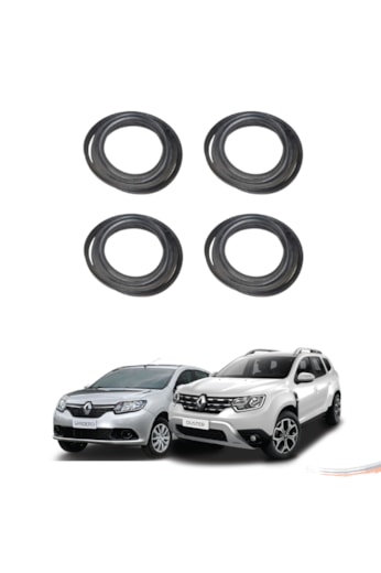 Kit Borrachas Premium de Porta Sandero Duster 4 Portas
